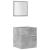Set mobilier de baie, 4 piese, gri beton, lemn compozit GartenMobel Dekor