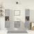 Set mobilier de baie, 5 piese, gri beton, lemn prelucrat GartenMobel Dekor
