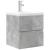 Set mobilier de baie, 2 piese, gri beton, lemn compozit GartenMobel Dekor