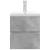 Set mobilier de baie, 2 piese, gri beton, lemn compozit GartenMobel Dekor