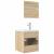 Set mobilier de baie, 3 piese, stejar sonoma, lemn prelucrat GartenMobel Dekor