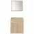 Set mobilier de baie, 4 piese, stejar sonoma, lemn prelucrat GartenMobel Dekor