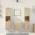 Set mobilier de baie, 5 piese, stejar sonoma, lemn prelucrat GartenMobel Dekor
