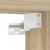 Set mobilier de baie, 2 piese, stejar sonoma, lemn prelucrat GartenMobel Dekor
