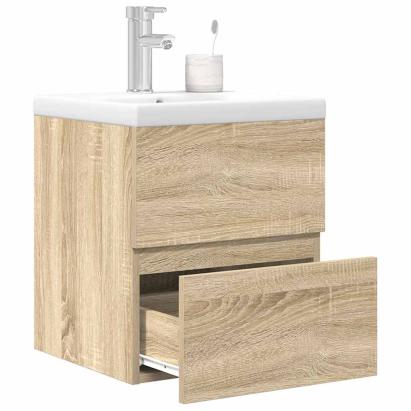 Set mobilier de baie, 2 piese, stejar sonoma, lemn prelucrat GartenMobel Dekor