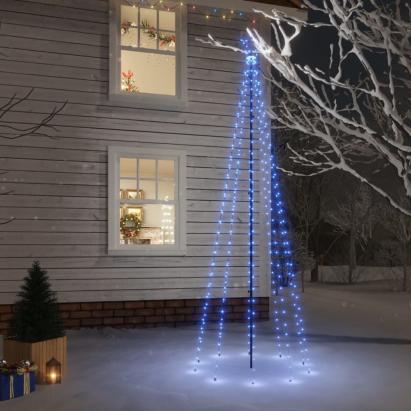Brad de Crăciun, 310 LED-uri albastre, 300 cm, cu țăruș GartenMobel Dekor