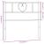 Tăblie de pat metalică, alb, 90 cm GartenMobel Dekor
