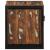 Noptiere 2 buc multicolore 40x35x40 cm lemn masiv recuperat GartenMobel Dekor