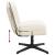 Scaun de birou pivotant, crem, material textil GartenMobel Dekor