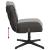 Scaun de birou pivotant, gri închis, material textil GartenMobel Dekor