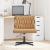 Scaun de birou pivotant, bej, material textil GartenMobel Dekor