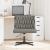 Scaun de birou pivotant, gri deschis, material textil GartenMobel Dekor