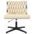 Scaun de birou pivotant, crem, material textil GartenMobel Dekor