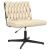 Scaun de birou pivotant, crem, material textil GartenMobel Dekor