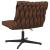 Scaun de birou pivotant, maro, material textil GartenMobel Dekor