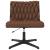 Scaun de birou pivotant, maro, material textil GartenMobel Dekor