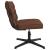 Scaun de birou pivotant, maro, material textil GartenMobel Dekor