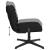 Scaun de birou pivotant, negru, material textil GartenMobel Dekor