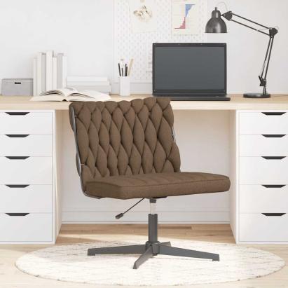 Scaun de birou pivotant, gri taupe, material textil GartenMobel Dekor