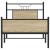 Cadru pat fără saltea, stejar sonoma 80x200 cm lemn prelucrat GartenMobel Dekor