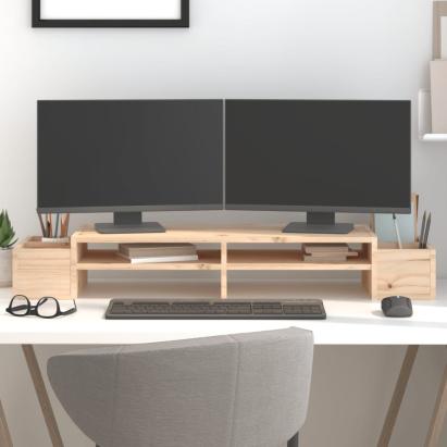 Suport pentru monitor, 100x27,5x15 cm, lemn masiv de pin GartenMobel Dekor