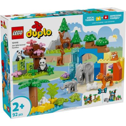 LEGO DUPLO FAMILII DE ANIMALE SALBATICE 3 ÎN 1 10446 SuperHeroes ToysZone