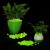 Pietricele fosforescente decorative glow verde deschis, decor exterior si interior pachet 100 grame MultiMark GlobalProd