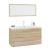Set mobilier de baie, 3 piese, stejar sonoma GartenMobel Dekor