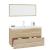 Set mobilier de baie, 3 piese, stejar sonoma GartenMobel Dekor