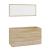 Set mobilier de baie, 3 piese, stejar sonoma GartenMobel Dekor