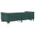 Pat de zi cu extensie și sertare verde închis 90x200 cm catifea GartenMobel Dekor