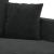 Set de canapele cu perne, 3 piese, negru, catifea GartenMobel Dekor