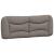Cadru de pat fără saltea, gri taupe, 180x200 cm, textil GartenMobel Dekor