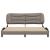 Cadru de pat fără saltea, gri taupe, 180x200 cm, textil GartenMobel Dekor