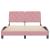 Cadru de pat cu tăblie, roz, 120x200 cm, catifea GartenMobel Dekor