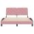 Cadru de pat cu tăblie, roz, 140x200 cm, catifea GartenMobel Dekor