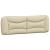 Cadru de pat cu lumini LED, crem, 160x200 cm, textil GartenMobel Dekor
