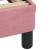 Cadru de pat cu lumini LED, roz, 140x190 cm, catifea GartenMobel Dekor