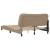 Cadru de pat lumini LED, cappuccino, 140x190 cm piele ecologică GartenMobel Dekor