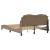 Cadru de pat lumini LED, cappuccino, 140x190 cm piele ecologică GartenMobel Dekor