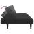 Set canapea 2 piese, negru, catifea GartenMobel Dekor