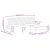 Set canapea 2 piese, negru, catifea GartenMobel Dekor