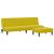 Set canapea 2 piese, galben, catifea GartenMobel Dekor