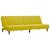 Set canapea 2 piese, galben, catifea GartenMobel Dekor