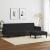 Set canapea 2 piese, negru, catifea GartenMobel Dekor