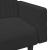 Set canapea 2 piese, negru, catifea GartenMobel Dekor