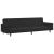 Set canapea 2 piese, negru, catifea GartenMobel Dekor