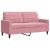 Set de canapele cu perne, 2 piese, roz, catifea GartenMobel Dekor