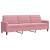 Set de canapele cu perne, 2 piese, roz, catifea GartenMobel Dekor