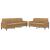 Set de canapele cu perne, 2 piese, maro, catifea GartenMobel Dekor